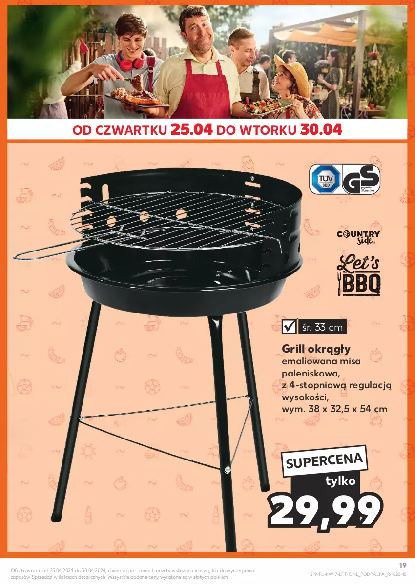 Gazetka promocyjna Kaufland - Gazetka tygodnia - ważna 25.04 do 30.04.2024 - strona 19 - produkty: Grill, Palenisko, Sok, Top