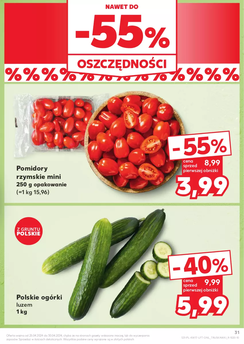 Gazetka promocyjna Kaufland - Gazetka tygodnia - ważna 25.04 do 30.04.2024 - strona 31 - produkty: Grunt, Pomidory, Truskawki