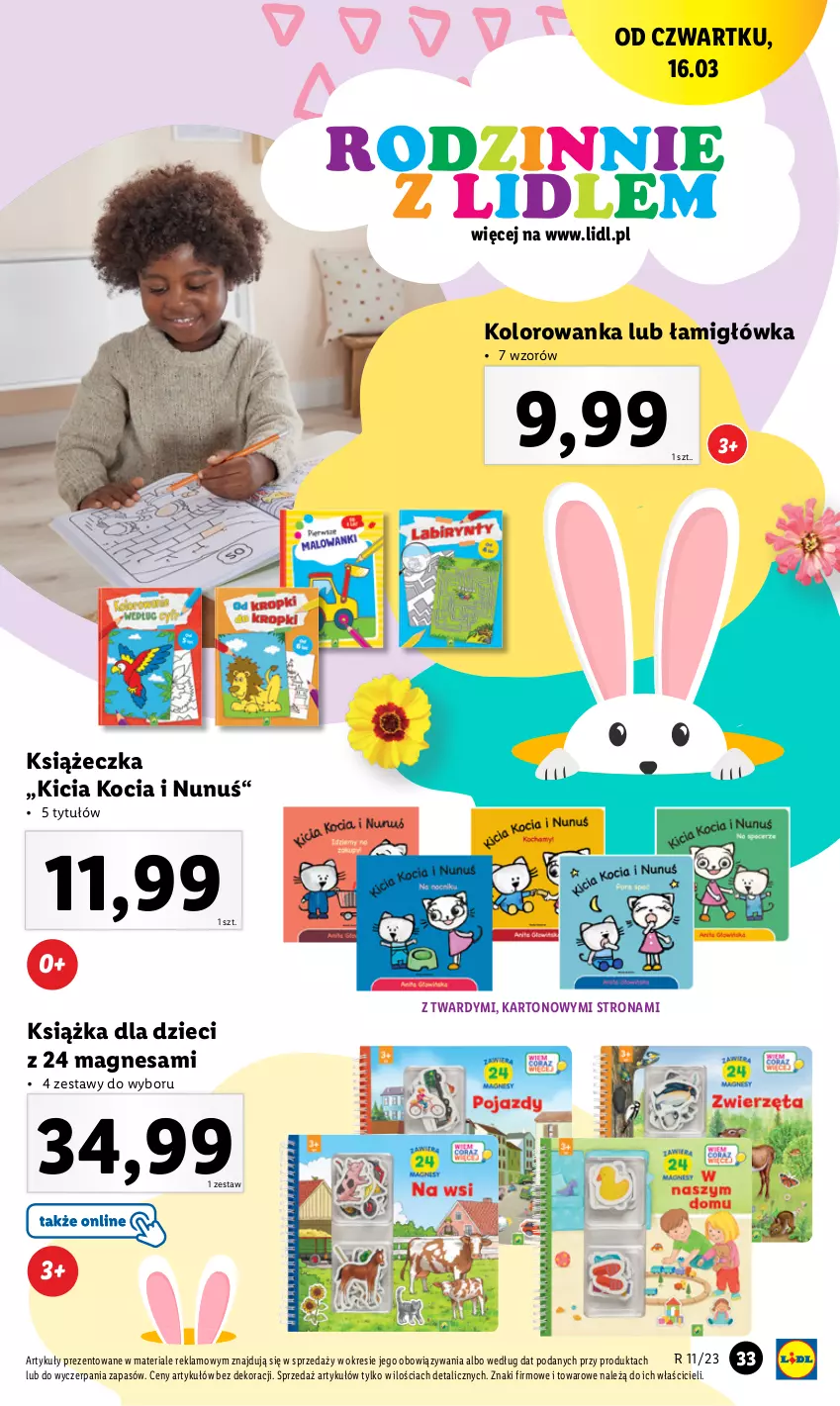 Gazetka promocyjna Lidl - GAZETKA - ważna 13.03 do 18.03.2023 - strona 36 - produkty: Dzieci, Koc, Kolorowanka, Książka