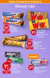 Gazetka promocyjna Żabka - Gazetka - ważna od 08.03 do 08.03.2022 - strona 28 - produkty: Gra, Granat, Lion, Eleo, Orbit, Baton, Knoppers, E. Wedel, Guma do żucia, Halls, Nestlé, Kokos