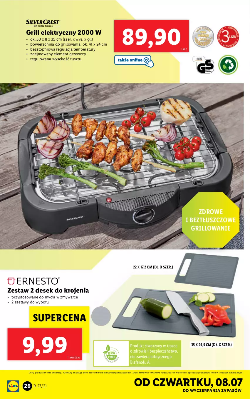 Gazetka promocyjna Lidl - GAZETKA - ważna 05.07 do 10.07.2021 - strona 26 - produkty: Grill, Piec, Sok, Top, Zdrowie