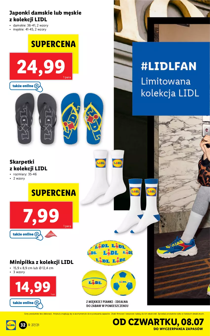 Gazetka promocyjna Lidl - GAZETKA - ważna 05.07 do 10.07.2021 - strona 32 - produkty: Karp, Skarpetki