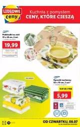 Gazetka promocyjna Lidl - GAZETKA - Gazetka - ważna od 10.07 do 10.07.2021 - strona 18 - produkty: Ręcznik kuchenny, Kuchnia, Stół, Ręcznik, Podkład