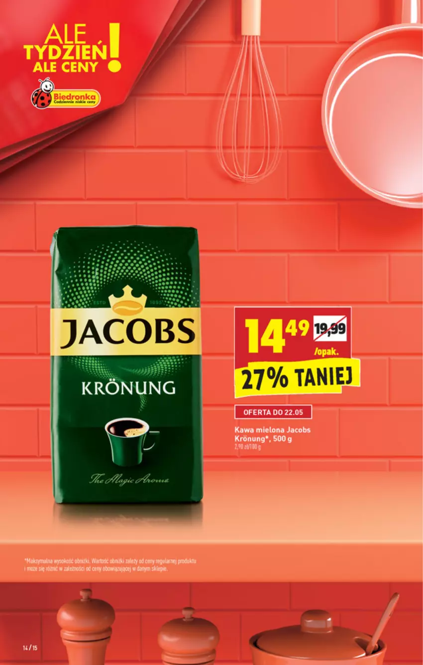 Gazetka promocyjna Biedronka - W tym tygodniu - ważna 20.05 do 26.05.2021 - strona 14 - produkty: Jacobs, Kawa, Kawa mielona