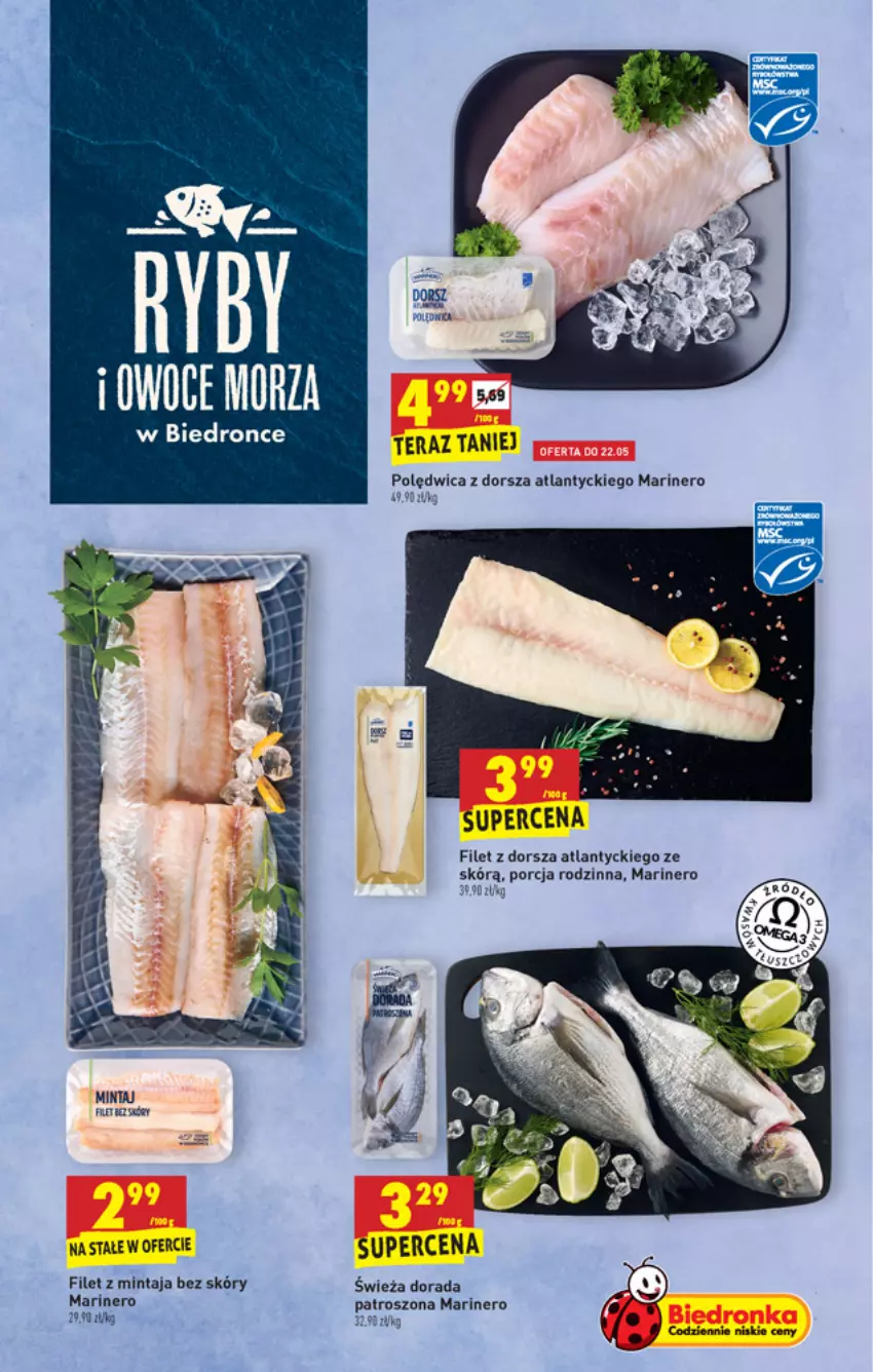 Gazetka promocyjna Biedronka - W tym tygodniu - ważna 20.05 do 26.05.2021 - strona 23 - produkty: Dorsz, Filet z dorsza atlantyckiego, Filet z mintaja, Mintaj, Polędwica, Por, Tera