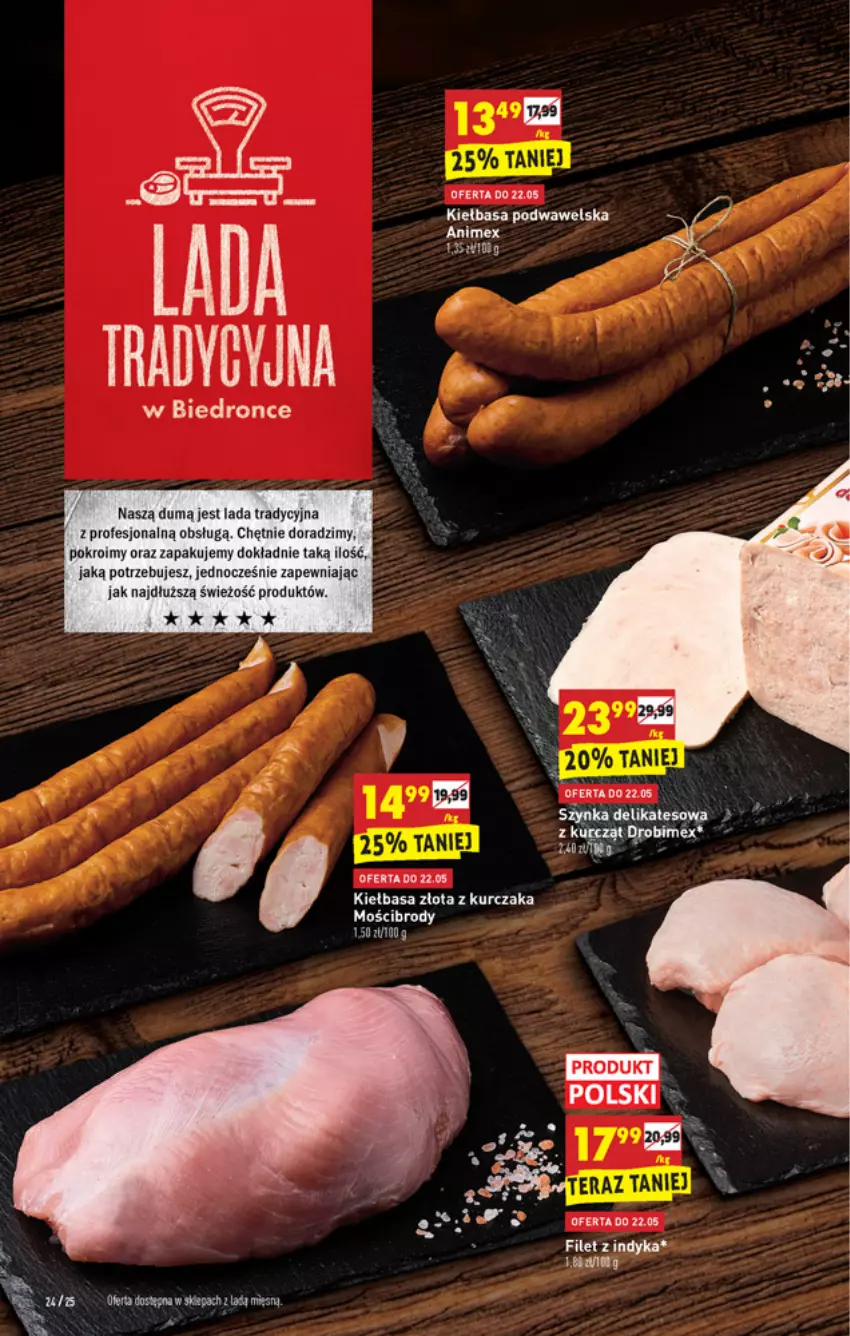 Gazetka promocyjna Biedronka - W tym tygodniu - ważna 20.05 do 26.05.2021 - strona 24 - produkty: Kiełbasa, Kiełbasa podwawelska, Kurczak, Wawel