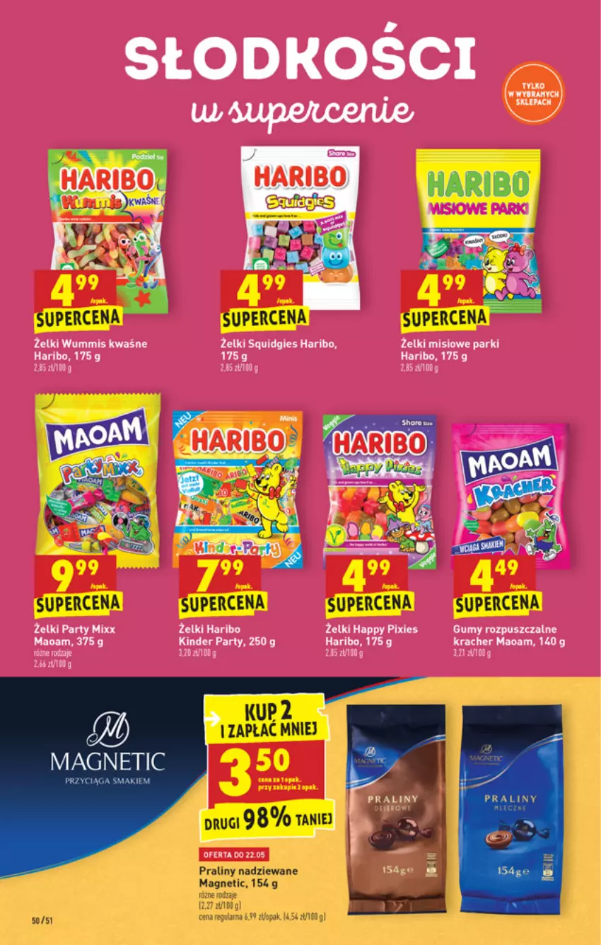 Gazetka promocyjna Biedronka - W tym tygodniu - ważna 20.05 do 26.05.2021 - strona 50 - produkty: Haribo, Kinder, Praliny