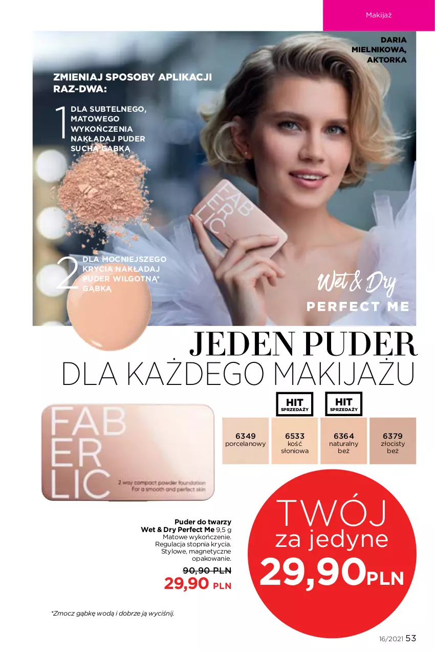 Gazetka promocyjna Faberlic - Gazetka - ważna 01.11 do 21.11.2021 - strona 53 - produkty: LG, Makijaż, Orka, Por, Puder, Puder do twarzy, Top