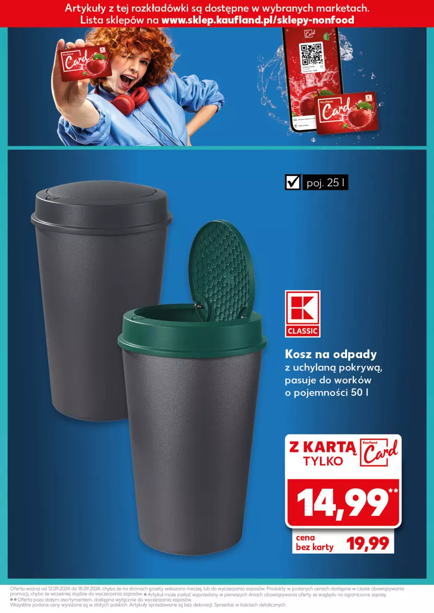 Gazetka promocyjna Kaufland - Kaufland - ważna 12.09 do 18.09.2024 - strona 9 - produkty: Kosz, Kosz na odpady