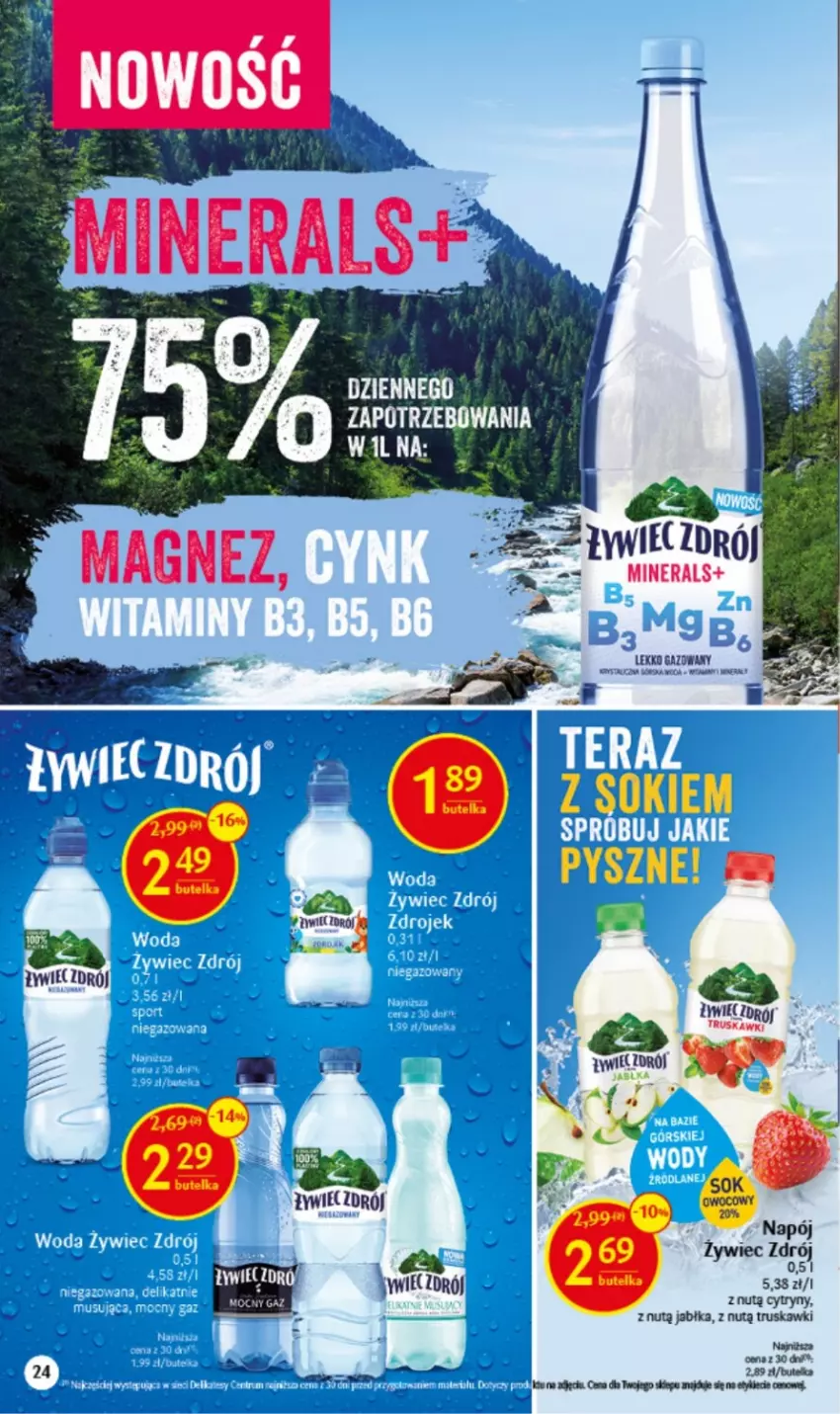 Gazetka promocyjna Delikatesy Centrum - Wielkanoc 22.03-08.04 - ważna 22.03 do 08.04.2023 - strona 24 - produkty: Cytryny, Jabłka, Magnez, Sok, Truskawki