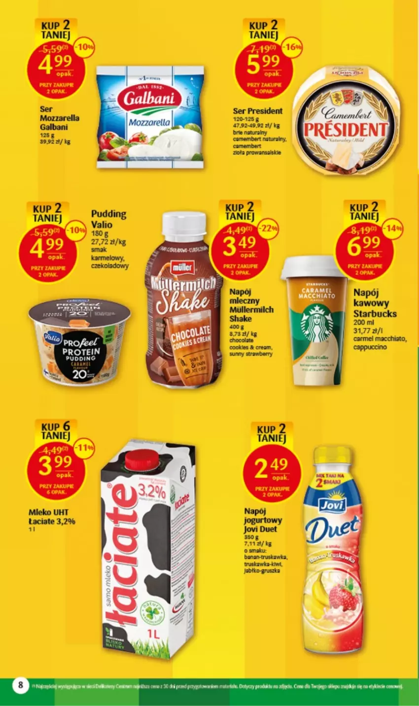 Gazetka promocyjna Delikatesy Centrum - Wielkanoc 22.03-08.04 - ważna 22.03 do 08.04.2023 - strona 8 - produkty: Cappuccino, Chia, Mleko, Napój, Pudding, Ser