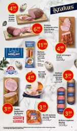Gazetka promocyjna Delikatesy Centrum - Wielkanoc 22.03-08.04 - Gazetka - ważna od 08.04 do 08.04.2023 - strona 3 - produkty: Kurczak, Krakus, Gra, Kurczak gotowany, Kiełbasa krakowska, Kiełbasa szynkowa, Szynka, Morliny, Kiełbasa