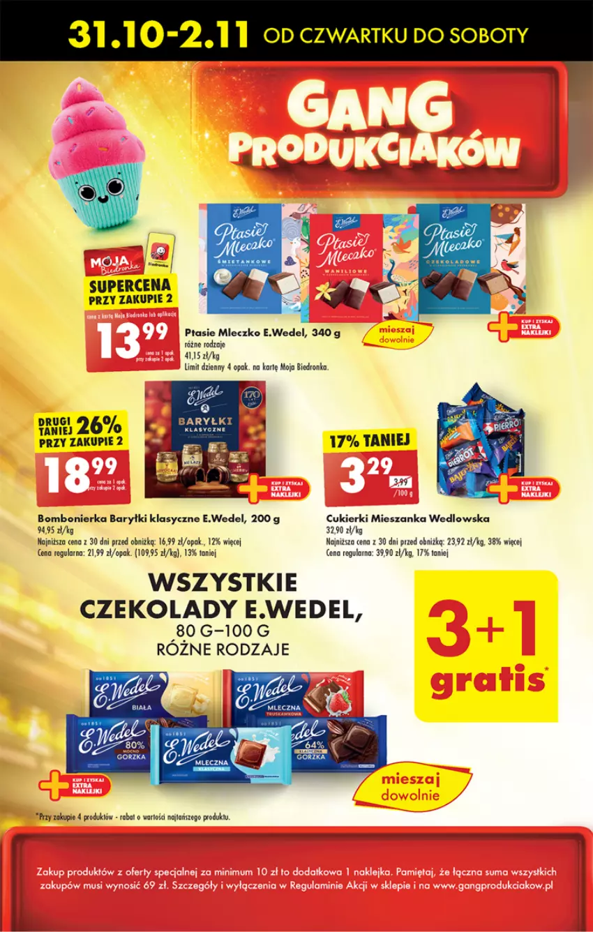 Gazetka promocyjna Biedronka - Od Czwartku - ważna 31.10 do 06.11.2024 - strona 49 - produkty: Cukier, Cukierki, Mieszanka wedlowska, Mleczko, Ptasie mleczko