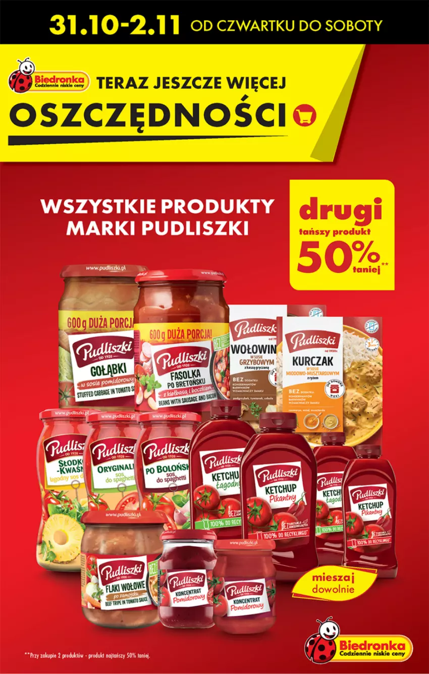 Gazetka promocyjna Biedronka - Od Czwartku - ważna 31.10 do 06.11.2024 - strona 9 - produkty: Pudliszki, Tera