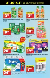 Gazetka promocyjna Biedronka - Od Czwartku - Gazetka - ważna od 06.11 do 06.11.2024 - strona 62 - produkty: Marchewka, Sok, Mus, Gerber, Papier, Chrupki, Papier toaletowy, Velvet, Dada, Rolki, Chusteczki, Płatki kosmetyczne, Always, Podpaski, Dzieci, Owoce, Be Be