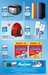 Gazetka promocyjna Auchan - Skarbonka #7 - Gazetka - ważna od 23.02 do 23.02.2022 - strona 3 - produkty: Odkurzacz, Rura, Tablet, Pasta do zębów, Sencor, Tarka, Latarka czołowa, Somat, Latarka, Akumulator, Fa