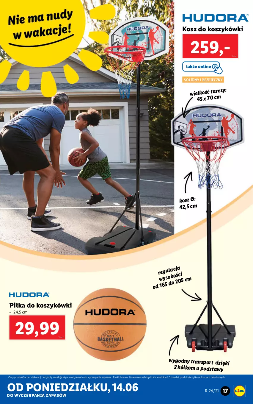 Gazetka promocyjna Lidl - GAZETKA - ważna 14.06 do 19.06.2021 - strona 17 - produkty: Kosz, Piec, Por, Sok, Sport, Tran