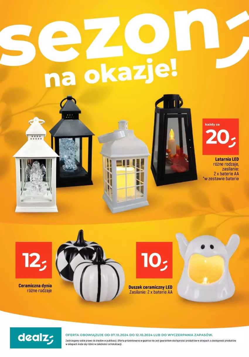 Gazetka promocyjna Dealz - ważna 07.10 do 12.10.2024 - strona 1 - produkty: Latarnia, Silan