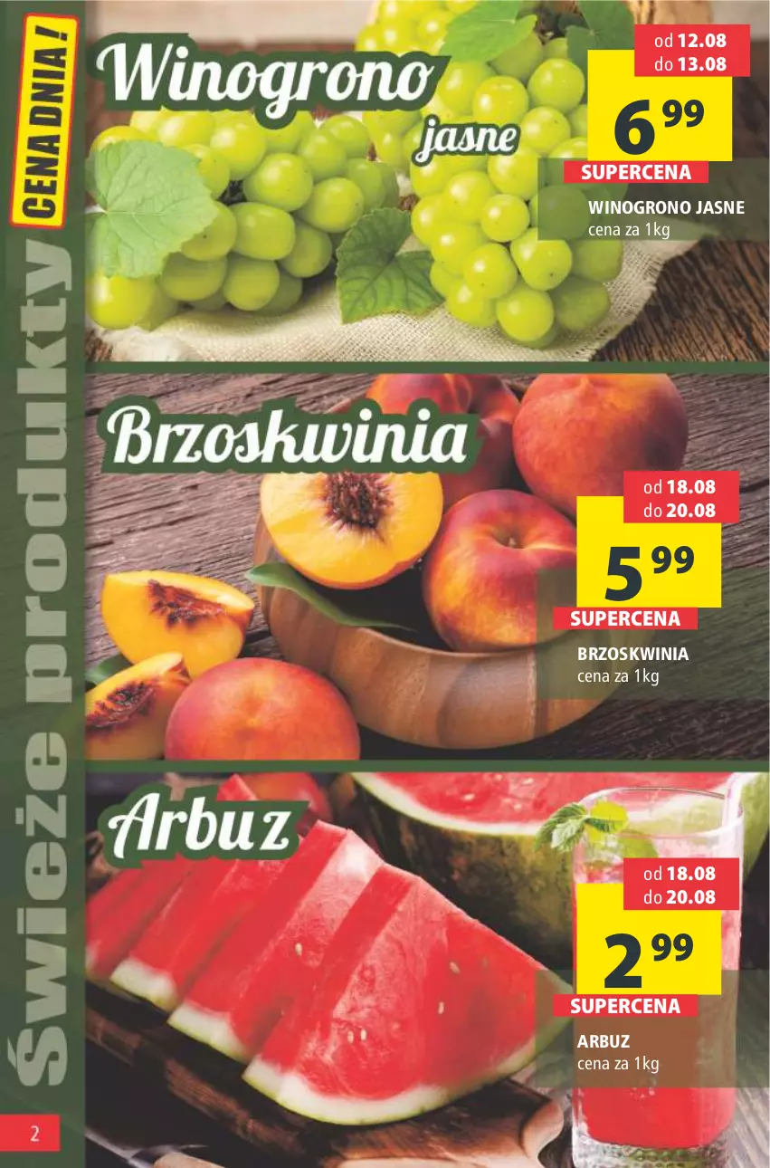 Gazetka promocyjna Arhelan - Gazetka - ważna 12.08 do 21.08.2022 - strona 2 - produkty: Arbuz, Wino