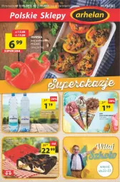 Gazetka promocyjna Arhelan - Gazetka - Gazetka - ważna od 21.08 do 21.08.2022 - strona 1 - produkty: Cukier, Papryka, Lody, Woda