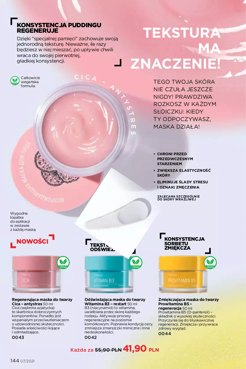 Gazetka promocyjna Faberlic - Gazetka - ważna 03.05 do 23.05.2021 - strona 144 - produkty: Kosz, Mars, Maska, Maska do twarzy, Pudding, Regenerująca maska, Sok