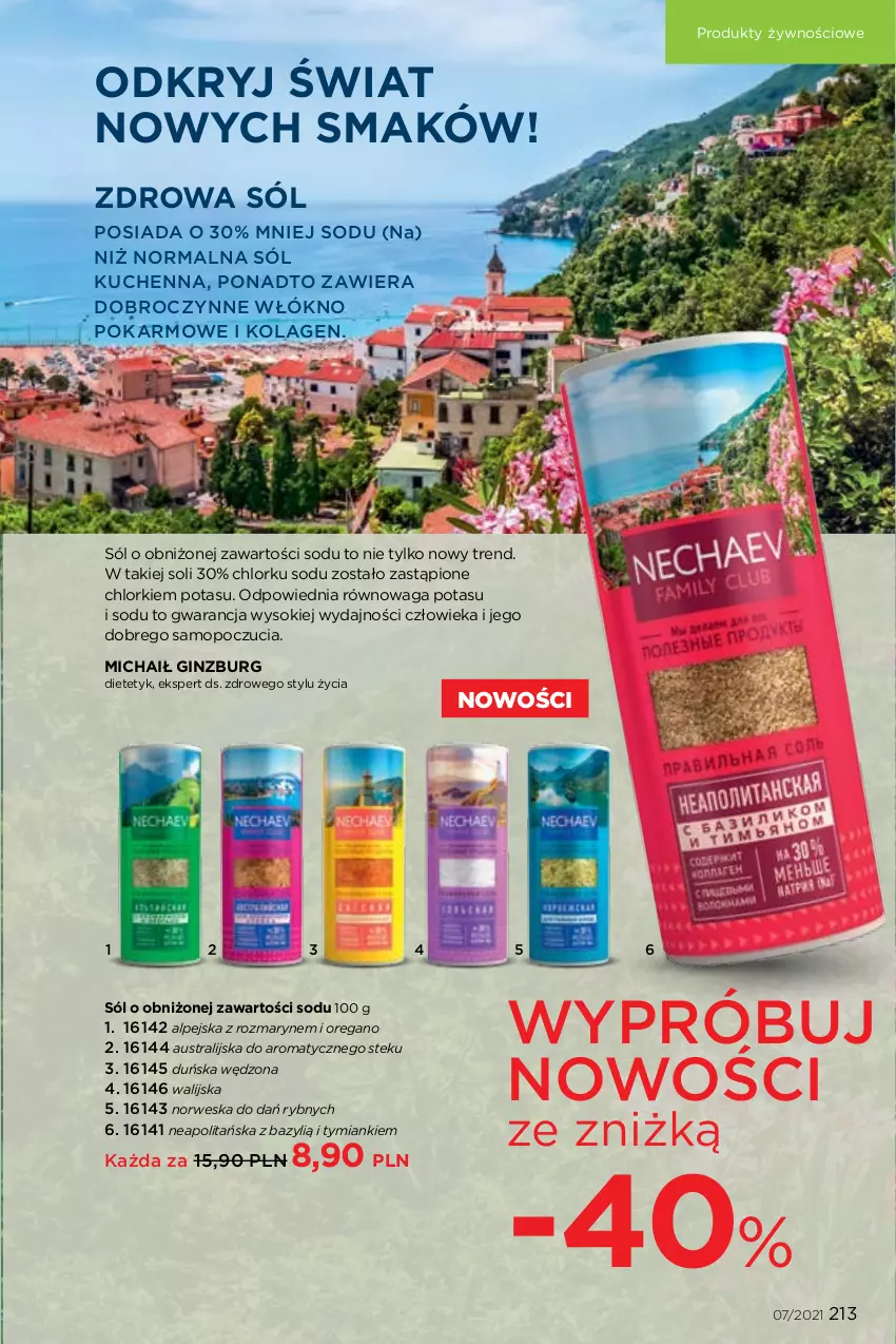 Gazetka promocyjna Faberlic - Gazetka - ważna 03.05 do 23.05.2021 - strona 213 - produkty: Bazyl, Gin, Kolagen, Mop, Sok, Sól, Stek, Waga