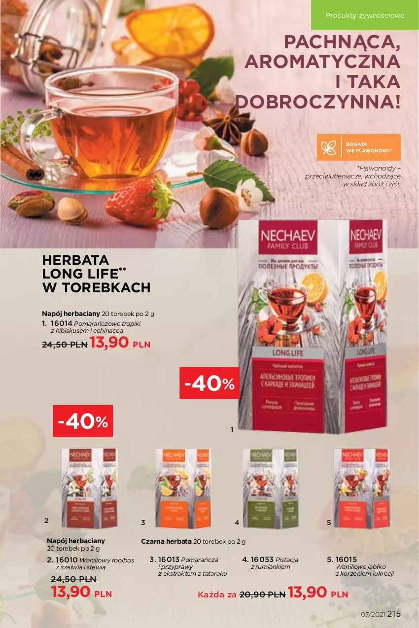 Gazetka promocyjna Faberlic - Gazetka - ważna 03.05 do 23.05.2021 - strona 215 - produkty: Herbata, Hibiskus, Napój, Przyprawy, Rum, Torebka