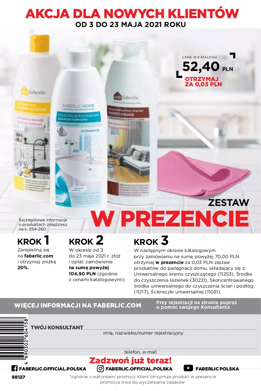 Gazetka promocyjna Faberlic - Gazetka - ważna 03.05 do 23.05.2021 - strona 308 - produkty: Fa, Telefon, Tera