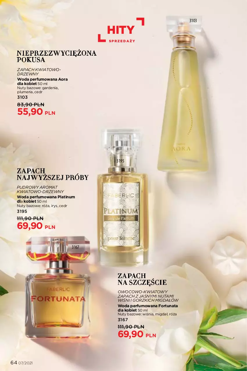 Gazetka promocyjna Faberlic - Gazetka - ważna 03.05 do 23.05.2021 - strona 64 - produkty: Fortuna, Nuty, Perfum, Róża, Woda, Woda perfumowana