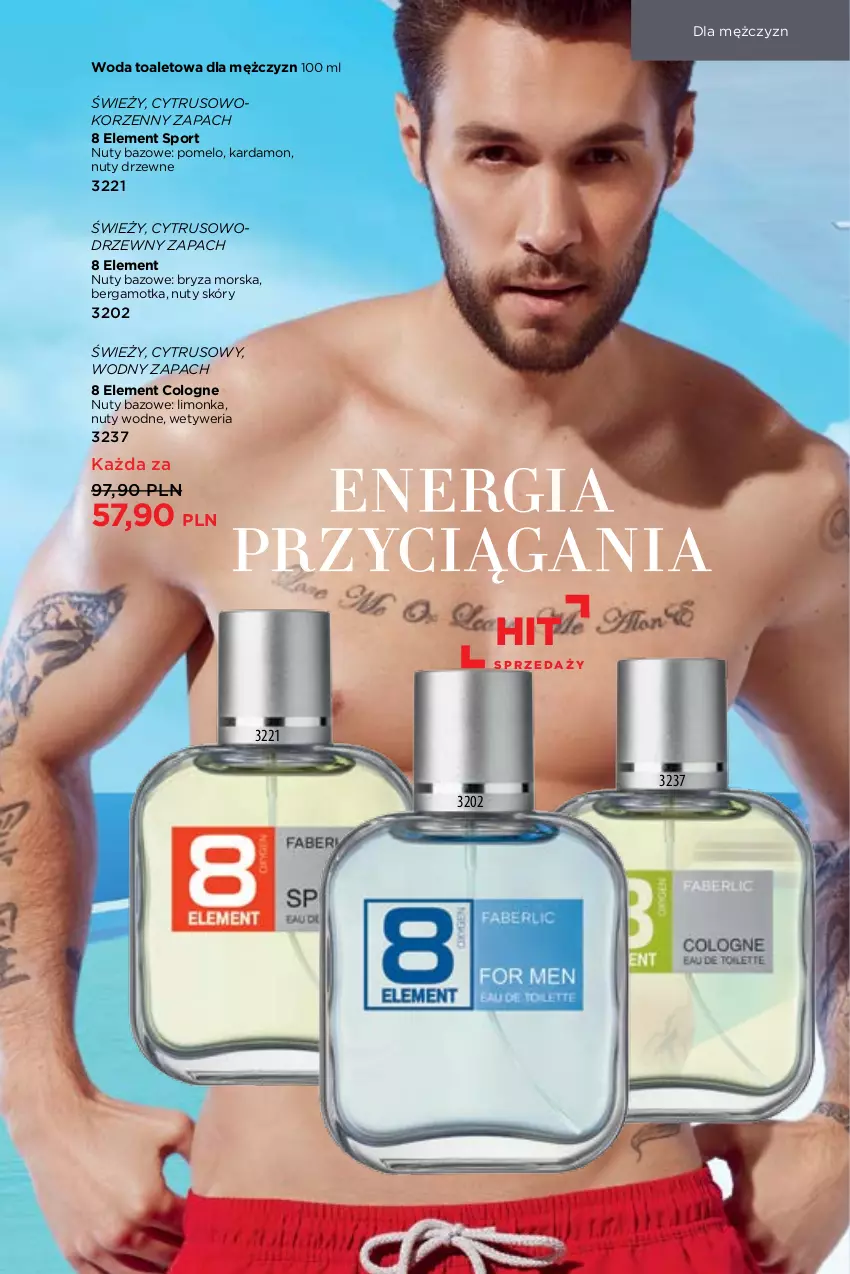 Gazetka promocyjna Faberlic - Gazetka - ważna 03.05 do 23.05.2021 - strona 77 - produkty: Bryza, Limonka, Nuty, Pomelo, Por, Sport, Woda, Woda toaletowa