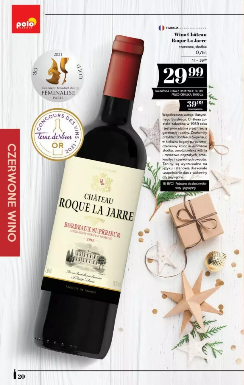 Gazetka promocyjna PoloMarket - ważna 15.12 do 31.12.2023 - strona 13 - produkty: Bordeaux, Pur, Wino