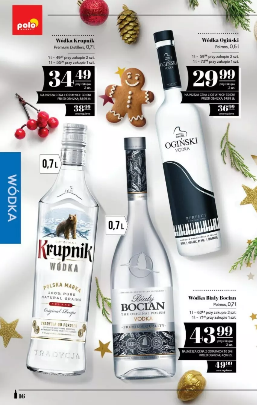 Gazetka promocyjna PoloMarket - ważna 15.12 do 31.12.2023 - strona 8 - produkty: Biały Bocian, Gin, Gra, Krupnik, Ogiński, Wódka