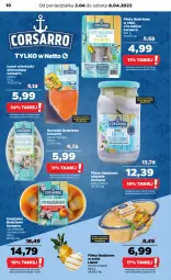 Gazetka promocyjna Netto - Artykuły spożywcze - Gazetka - ważna od 08.04 do 08.04.2023 - strona 10 - produkty: Sos, Matjas, Koreczki śledziowe, Olej, Lisner
