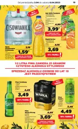 Gazetka promocyjna Netto - Artykuły spożywcze - Gazetka - ważna od 08.04 do 08.04.2023 - strona 19 - produkty: Piwa, Piwo, Sok, Gra, Warka, Carlsberg, Tymbark, Woda niegazowana, Woda, Mango, Napój, Cisowianka, Hortex