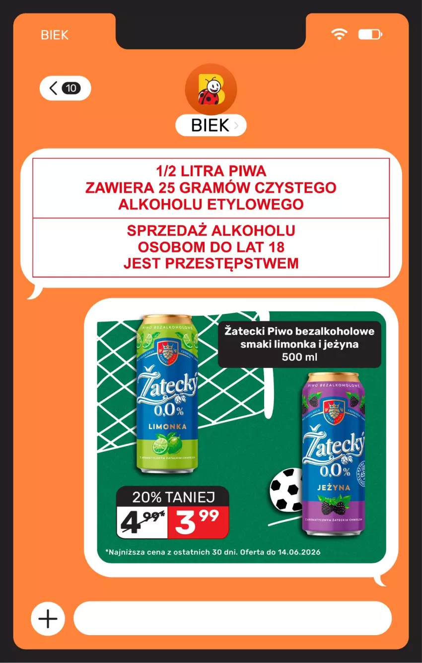 Gazetka promocyjna Biedronka - Gazetka - ważna 12.06 do 19.06.2026 - strona 12 - produkty: Gra, Limonka, Piwa, Piwo