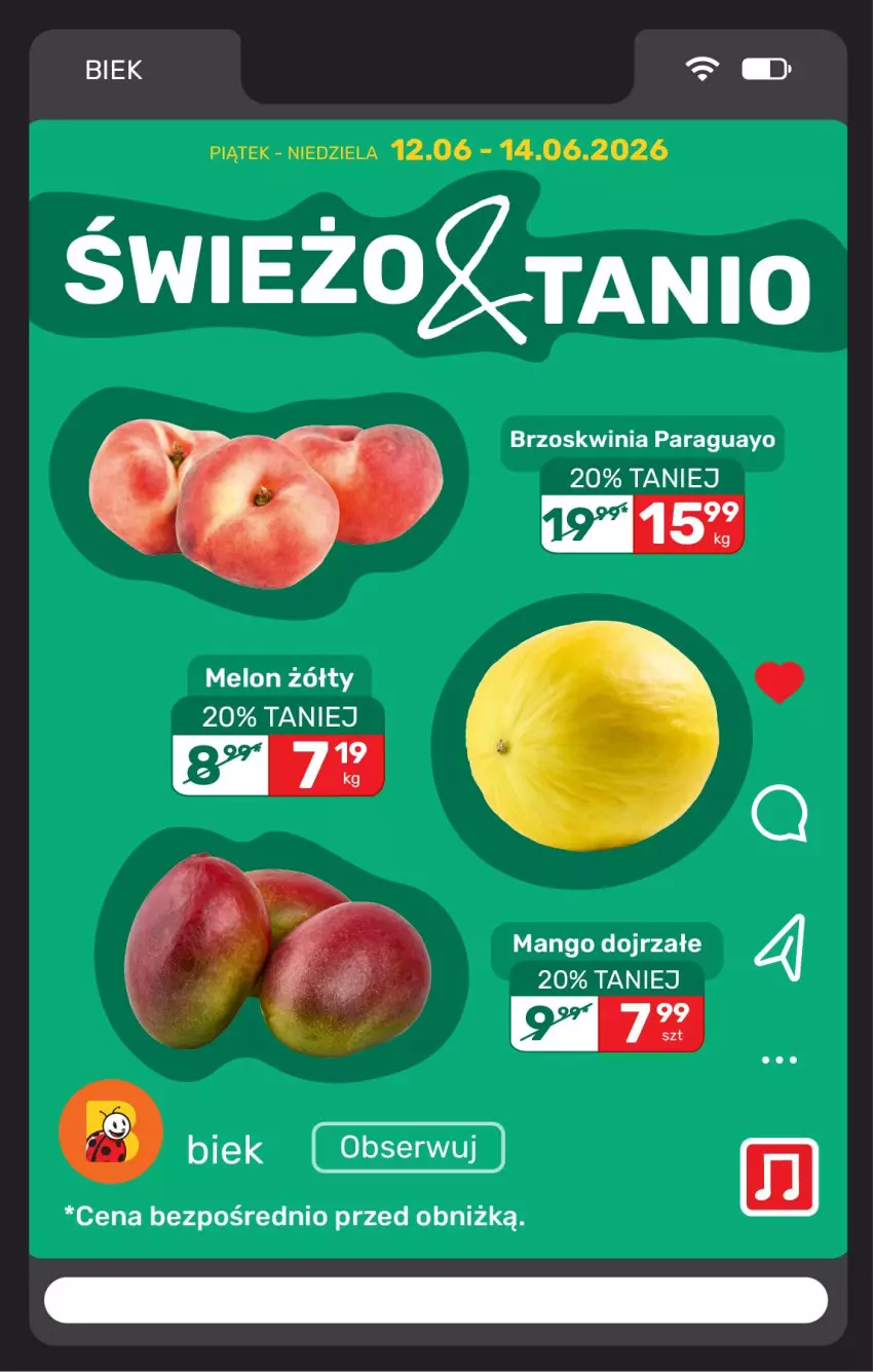 Gazetka promocyjna Biedronka - Gazetka - ważna 12.06 do 19.06.2026 - strona 9 - produkty: Mango