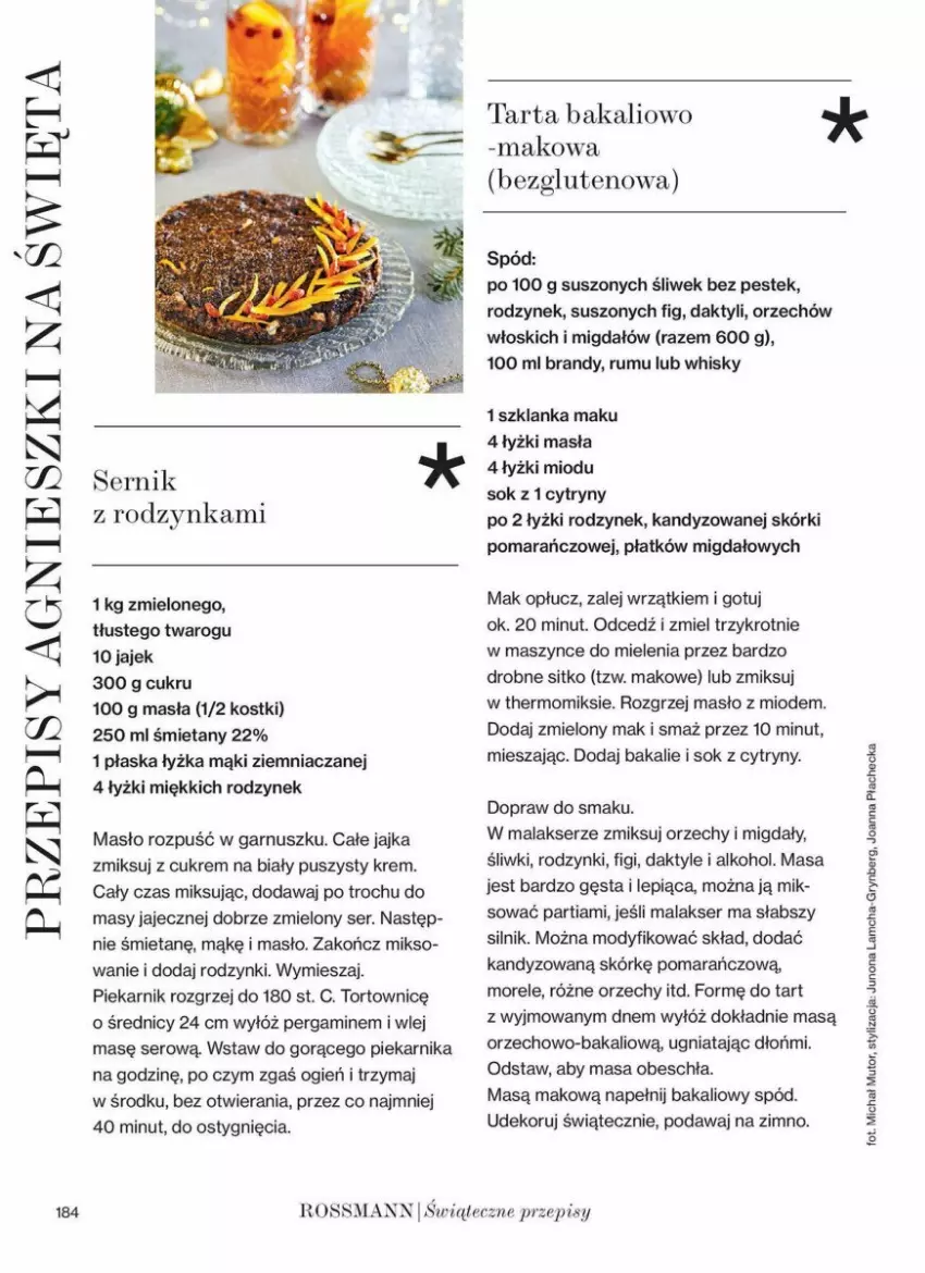 Gazetka promocyjna Rossmann - ważna 13.11 do 27.11.2024 - strona 95 - produkty: Brandy, Cytryny, Daktyle, Figi, Gry, Masło, Migdały, Piekarnik, Rodzynki, Rum, Ser, Sitko, Sok, Stek, Szklanka, Tarta, Whisky