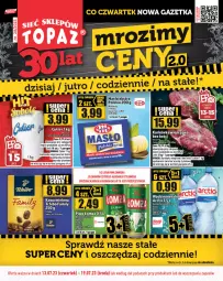 Gazetka promocyjna Topaz - Gazetka - Gazetka - ważna od 19.07 do 19.07.2023 - strona 1 - produkty: Piwa, Piwo, Hoop, Gra, Cukier, Karkówka wieprzowa, Kawa mielona, Kawa, Waga, Fa