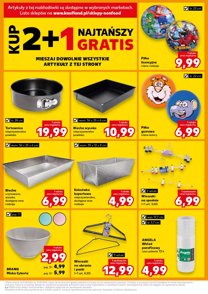 Gazetka promocyjna Kaufland - Kaufland - ważna 08.08 do 13.08.2024 - strona 17 - produkty: Gra, Keksówka, Miska, Sok, Spodnie, Tortownica, Ubrania, Wieszak