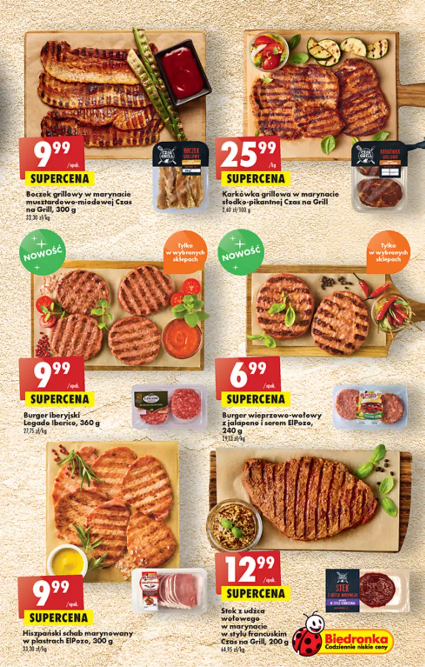 Gazetka promocyjna Biedronka - ważna 09.06 do 15.06.2022 - strona 23 - produkty: Burger, Grill, Mus, Por, Ser, Stek, Top