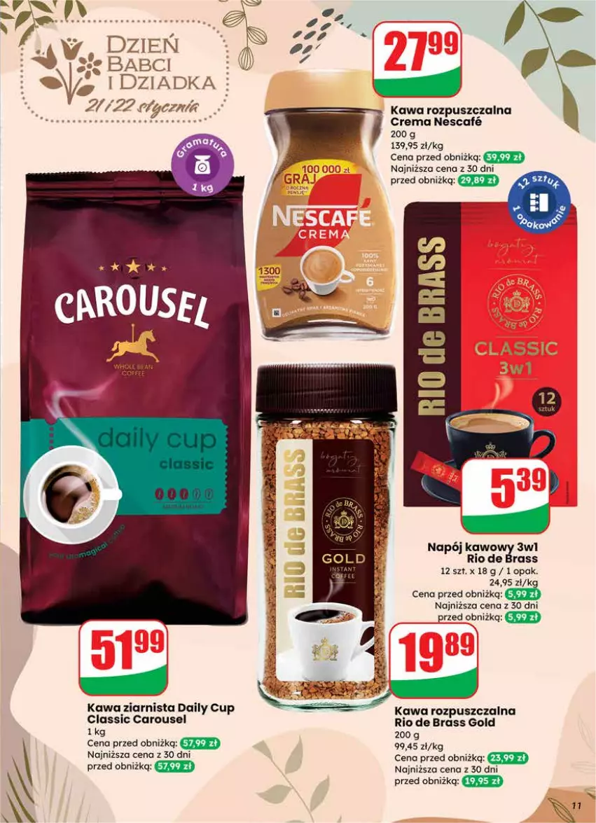 Gazetka promocyjna Dino - Gazetka 04 / 2026 - ważna 21.01 do 27.01.2026 - strona 11 - produkty: Kawa, Kawa rozpuszczalna, Kawa ziarnista, Napój
