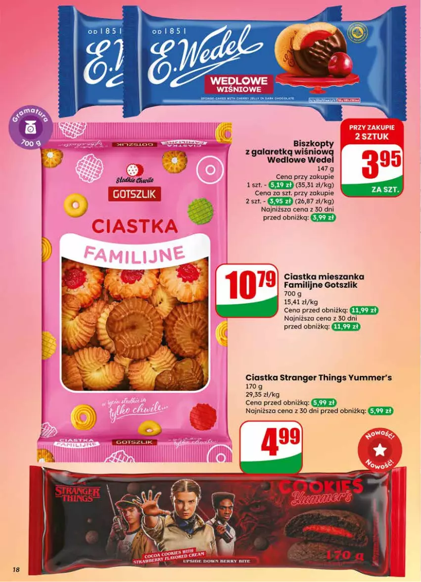 Gazetka promocyjna Dino - Gazetka 04 / 2026 - ważna 21.01 do 27.01.2026 - strona 18 - produkty: Biszkopty, Ciastka, Fa, Gala, Tran