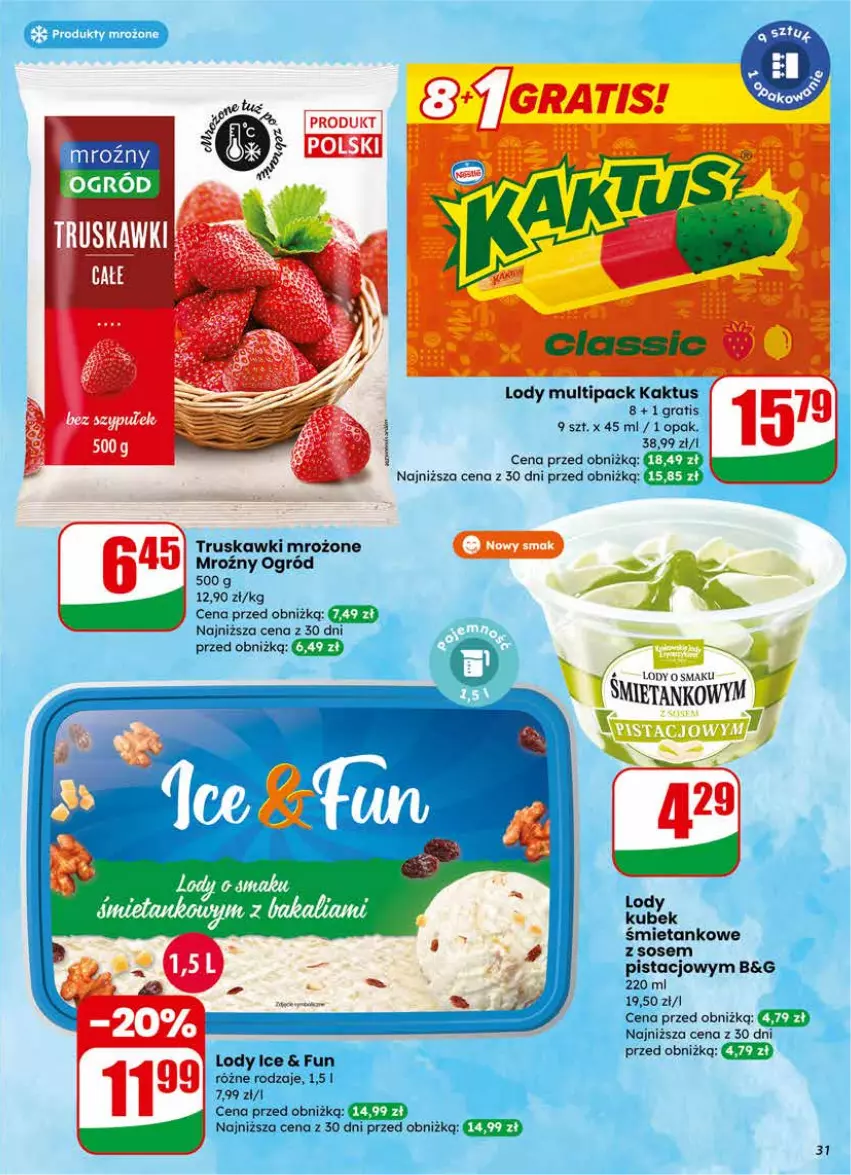Gazetka promocyjna Dino - Gazetka 04 / 2026 - ważna 21.01 do 27.01.2026 - strona 31 - produkty: Gra, Kaktus, Kubek, Lody, Ogród, Sos, Truskawki