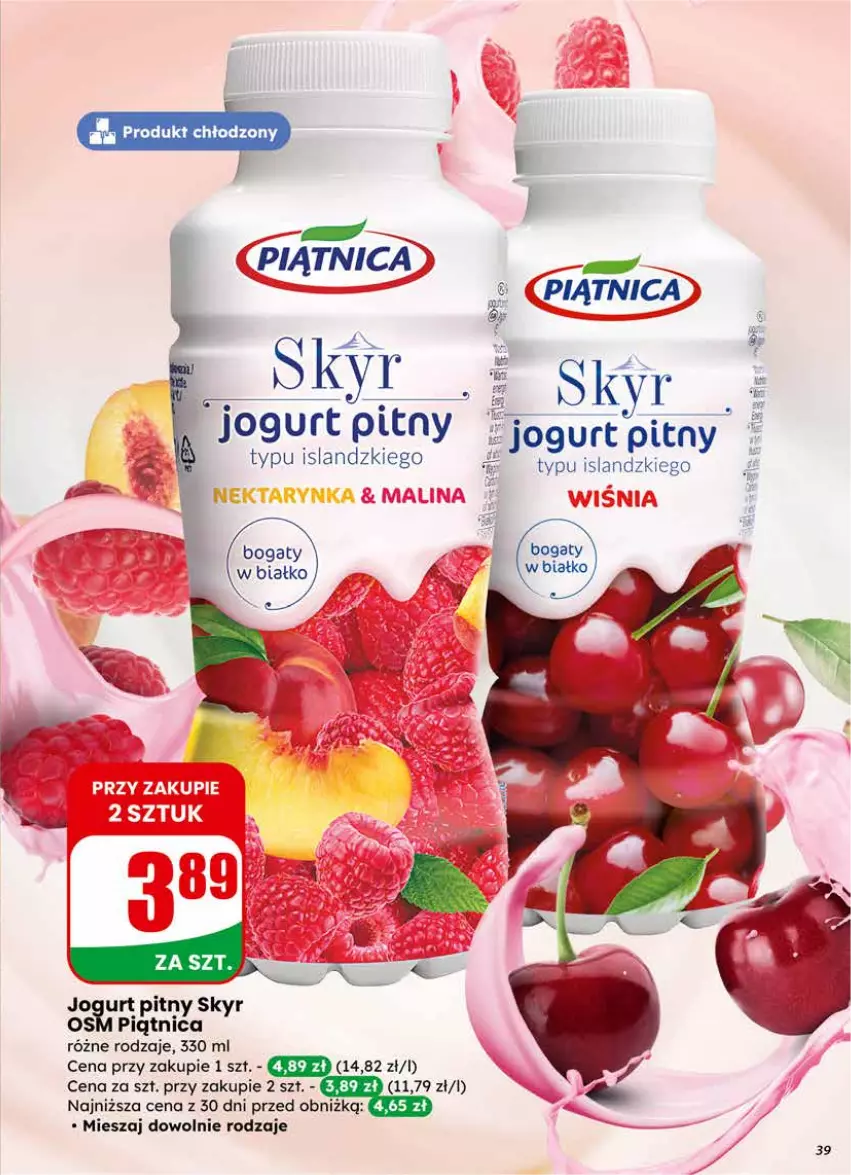 Gazetka promocyjna Dino - Gazetka 04 / 2026 - ważna 21.01 do 27.01.2026 - strona 39 - produkty: Isla, Jogurt, Jogurt pitny, Piątnica