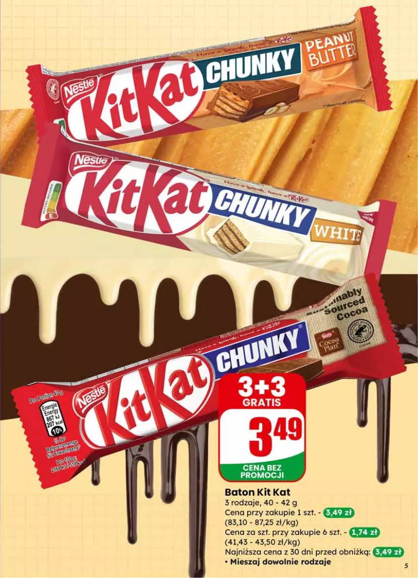 Gazetka promocyjna Dino - Gazetka 04 / 2026 - ważna 21.01 do 27.01.2026 - strona 5 - produkty: Baton, Kit Kat