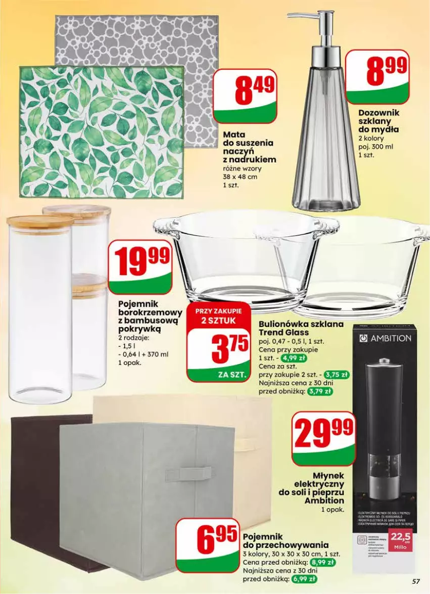 Gazetka promocyjna Dino - Gazetka 04 / 2026 - ważna 21.01 do 27.01.2026 - strona 57 - produkty: Ambition, Bulion, Dozownik, LANA, Lion, Młynek, Pieprz, Pojemnik