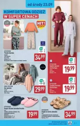 Gazetka promocyjna Aldi - Przygotuj się na kolejny tydzień! - Gazetka - ważna od 26.09 do 26.09.2026 - strona 5 - produkty: Klapki, Koc, Kapcie, Wełna, Piżama, Fa