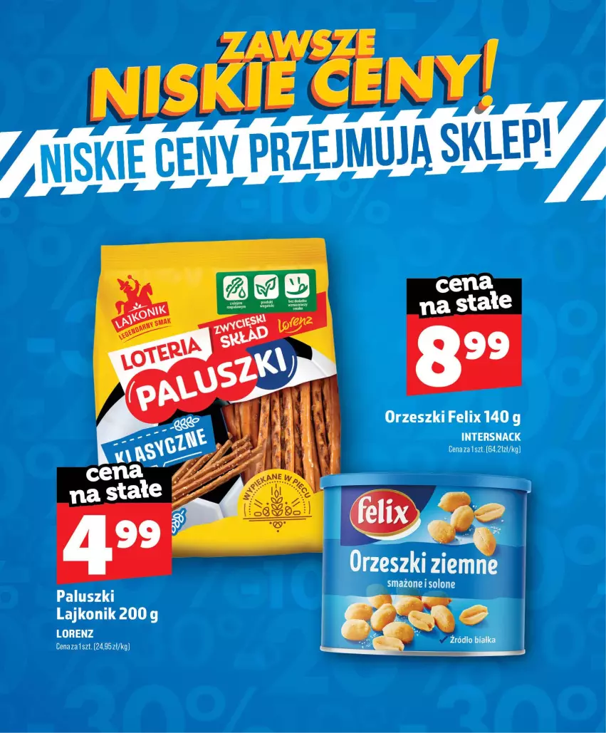 Gazetka promocyjna Topaz - Gazetka - ważna 01.07 do 30.09.2026 - strona 43 - produkty: Felix, Lajkonik, Lorenz, Orzeszki, Orzeszki ziemne