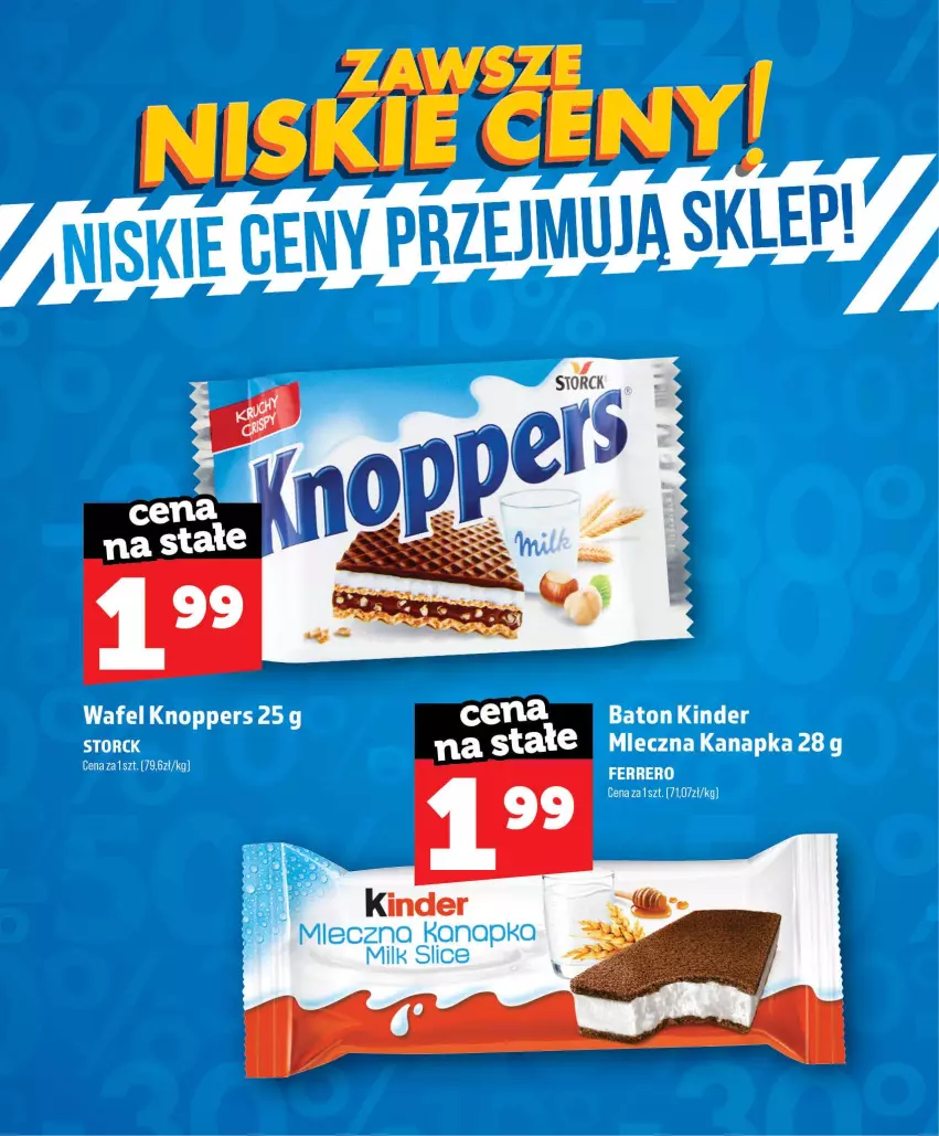 Gazetka promocyjna Topaz - Gazetka - ważna 01.07 do 30.09.2026 - strona 45 - produkty: Baton, Ferrero, Kinder, Knoppers, Mleczna kanapka