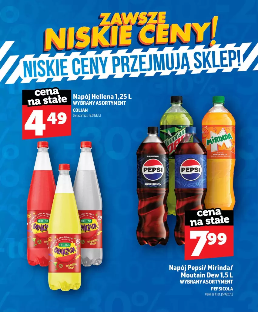 Gazetka promocyjna Topaz - Gazetka - ważna 01.07 do 30.09.2026 - strona 54 - produkty: Hellena, Mirinda, Napój, Pepsi
